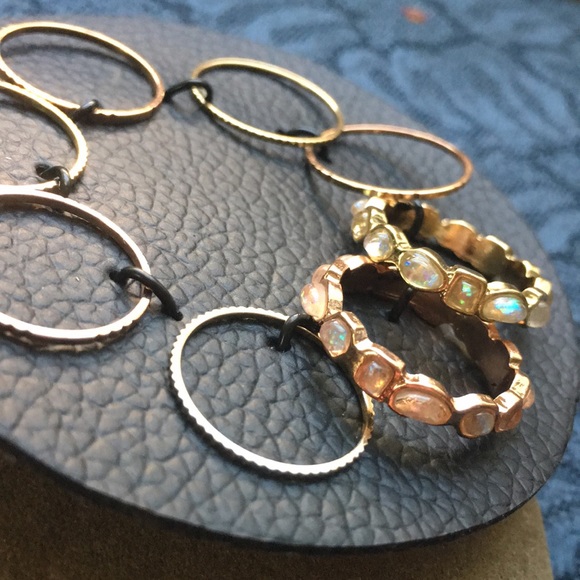 Free People Jewelry - Free People Yellow Gold and Rose Gold Midi Rings